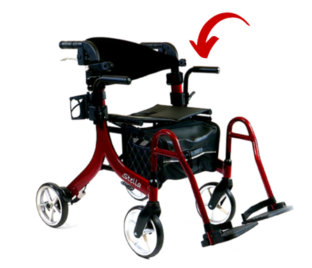 Stella Rollator - Armrest and footrest attachment